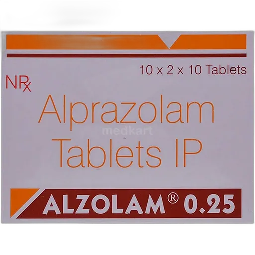 alzolam 0.25mg tablet 10's